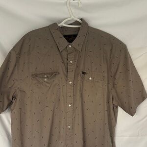 Howler Brothers Tan Casual Button Down Shirt